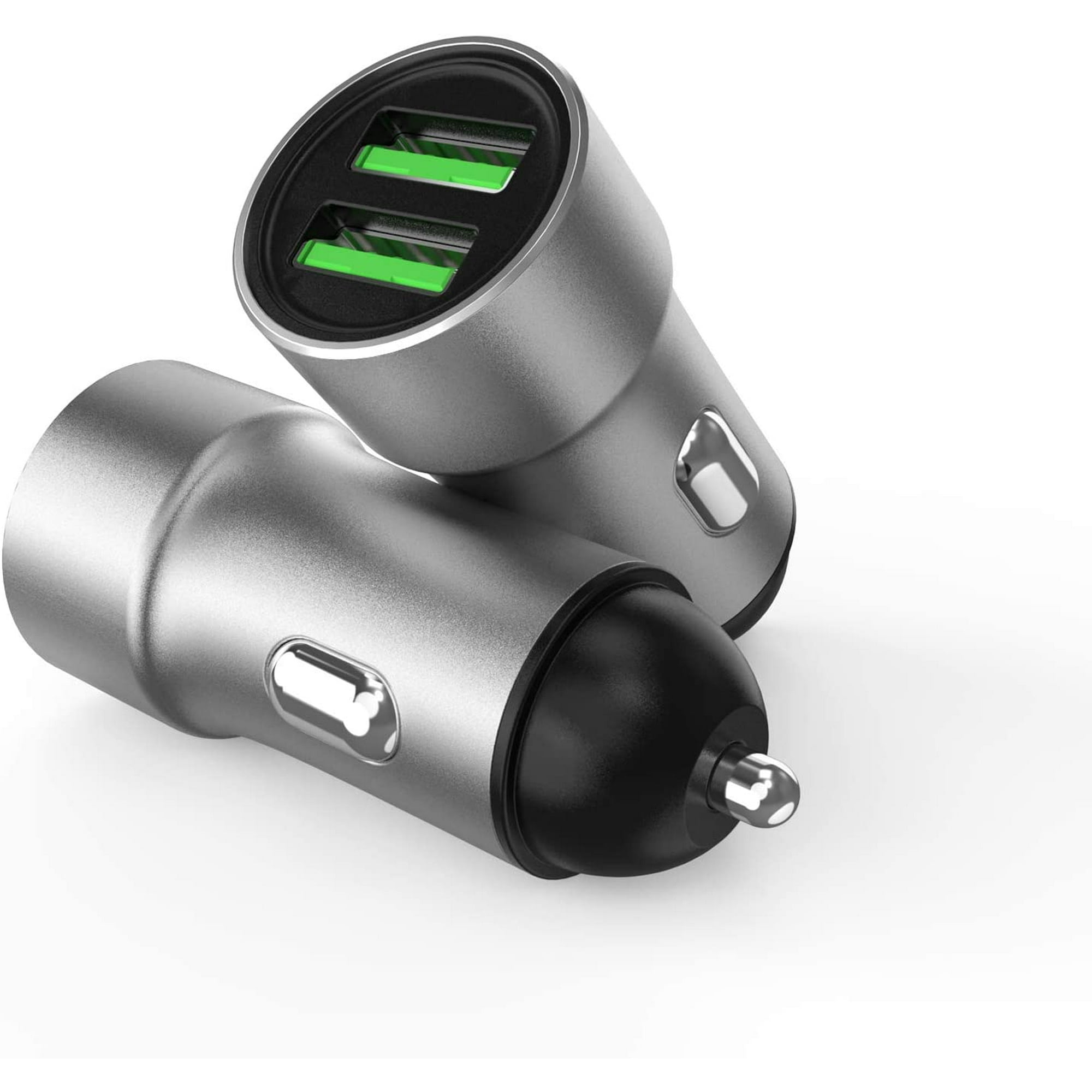 Car Charger All Metal Car Charger Adapter Mini Flush Fit USB Car Charger Dual Port Charging Compatible with iPhone 12/11 pro/XR/x/7/6s Car Charger All Metal Car Charger Adapter Mini Flush Fit USB Car Charger Dual Port Charging Compatible with iPhone 12/11 pro/XR/x/7/6s